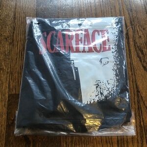 3/$10 Classic Scarface Print Black Shortsleeve Tee